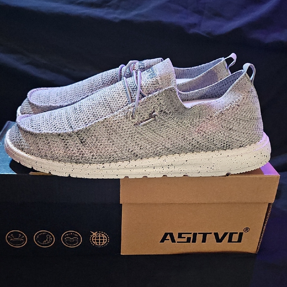 *Brand New* Asitvo Light Grey Loafers